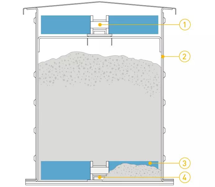 PETKUS chain trough conveyor diagram